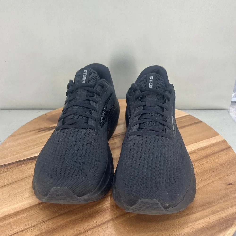 Brooks Glycerin 21 Mens Running Shoes Black Black Ebony 1104191D020 Size 13 D
